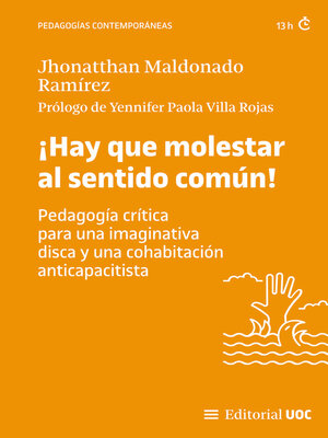 cover image of ¡Hay que molestar al sentido común!